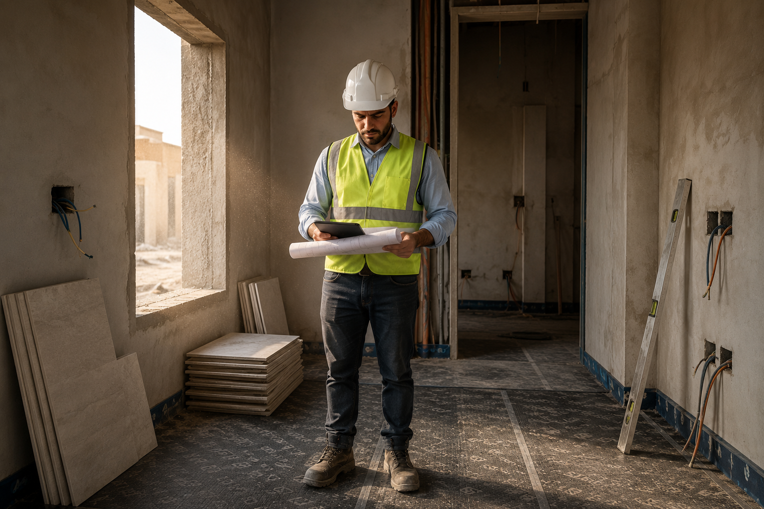 الإشراف الهندسي على التشطيب في الرياض 2026: متى تحتاجه وكم يوفّر عليك؟